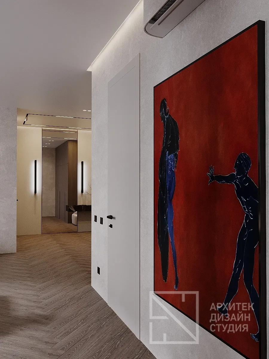 Дизайн интерьера квартиры в г. Абакан по ул. Авиаторов 1В/2 - Гостиная-кухня - Фото 11